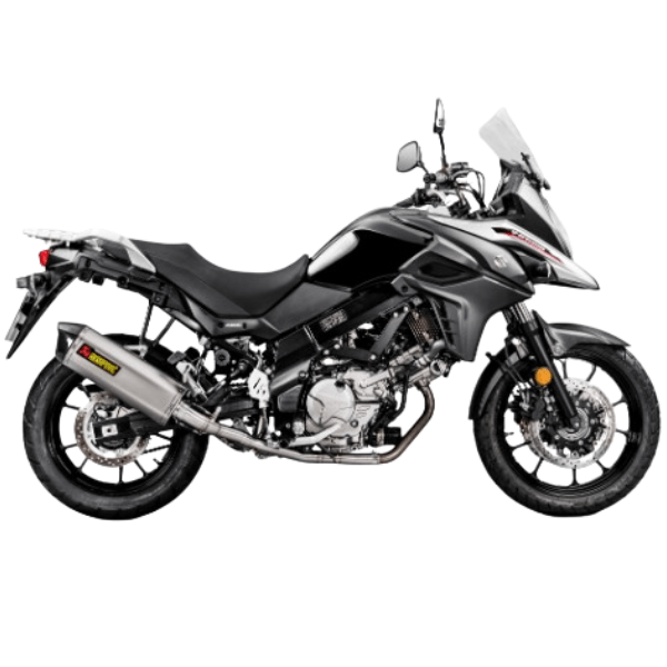 AKS-S6R9-WT - 2 Akrapovic Suzuki V-Strom 17-24 Racing Line